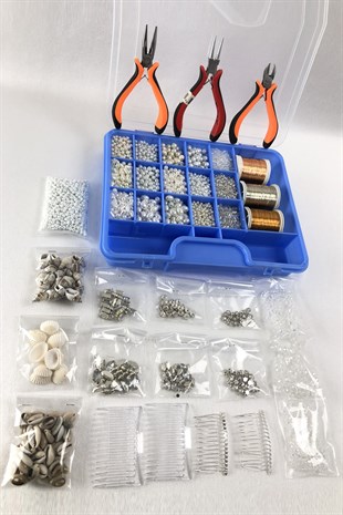 مجموعة إكسسوارات صنع اللؤلؤ والخرز