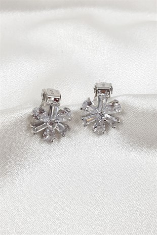 Alde YIldız Desen Badet Taşlı Küpe