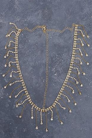 Alınlık Kristal Taşlı Püsküllü Alın Saç Aksesuarı Abiye Nişan Gelin Baştacı