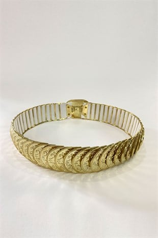 حزام مطاطي ذهبي