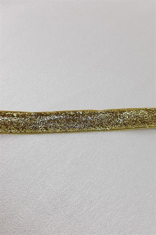 Gold Silvery Velvet Ribbon 1.5 cm