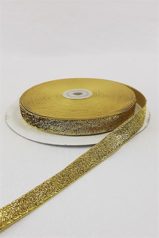 Gold Silvery Velvet Ribbon 1.5 cm