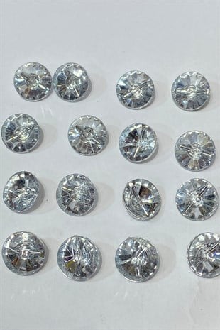 زر الخياطة السفلي الشفاف 10 قطع