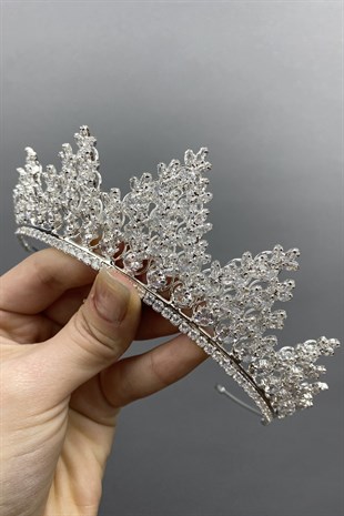 Bridal Crown with Alye Zircon Stone