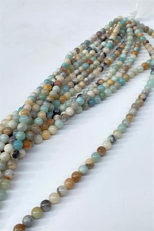 Amazonit Doğal Taş Dizi 8 mm