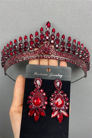 Anteras Bridal Henna Tiara and Earring