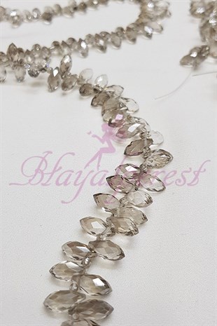 Antik Beyaz Dizi Damla Kristal