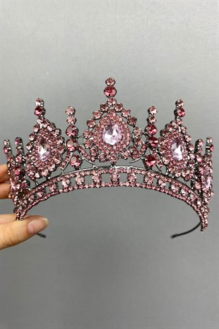 Anthracite Smoked Ahu Model Bridal Henna Crown