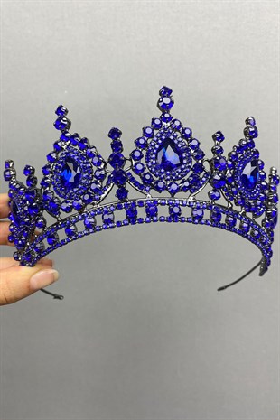 Anthracite Smoked Ahu Model Bridal Henna Crown