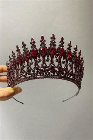 Anthracite Smoked Henna Model Bridal Henna Crown