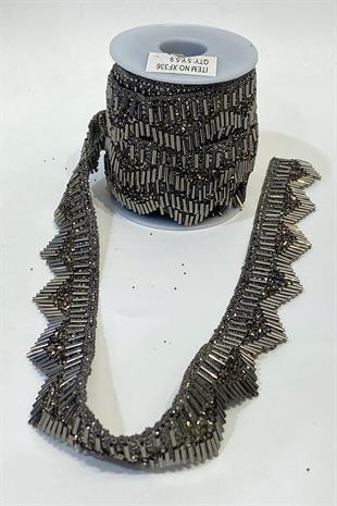 شمعدان حائط حجري ذو طرف منخفض مصنوع من الحديد باللون الرمادي الفحمي