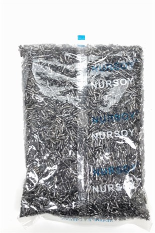 Antrasit Gri Boru Boncuk 3 mm 500 gr