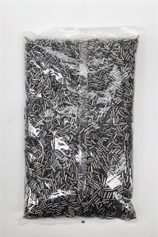 Antrasit Boru Boncuk 3 mm 500 gr