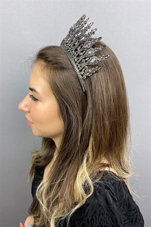 Anthracite Claret Red Beety Henna Bridal Crown