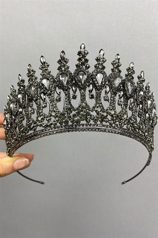 Anthracite Claret Red Beety Henna Bridal Crown