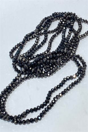 Anthracite Gray Crystal Beads 8 mm