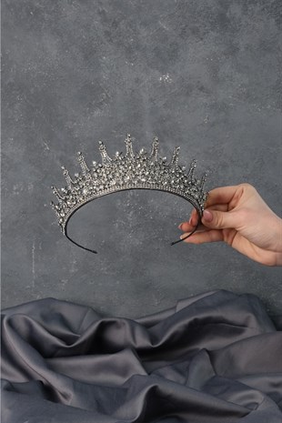 Antrasit Gri Leonis Gelin Tacı