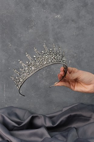 Antrasit Gri Leonis Gelin Tacı