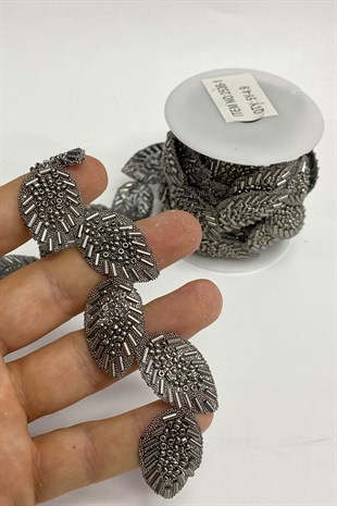 أنثراسايت رمادي ورقة نمط الحديد على الشريط زين الحجر