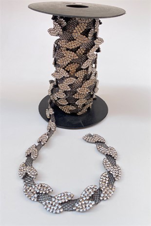 Anthracite Stone Straw Leaf Strip