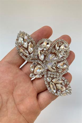 Apolet Motifli Ütüyle Yapışan Parlak Taşlı Aplik