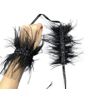 الجملة أسيل حجر الريشة لامعة زوجين الزفاف سوار التبعي