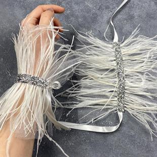 الجملة أسيل حجر الريشة لامعة زوجين الزفاف سوار التبعي