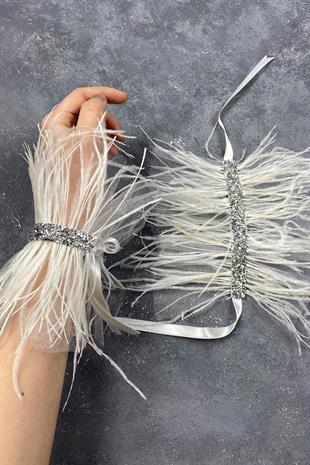 الجملة أسيل حجر الريشة لامعة زوجين الزفاف سوار التبعي