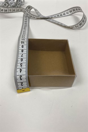 Asetat Kapaklı Kraft Karton Kutu 100 Adet