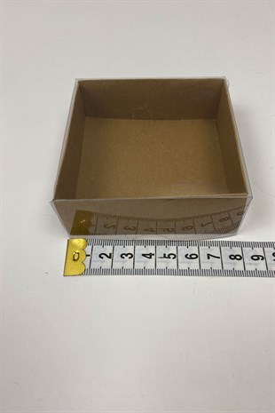 Asetat Kapaklı Kraft Karton Kutu 100 Adet