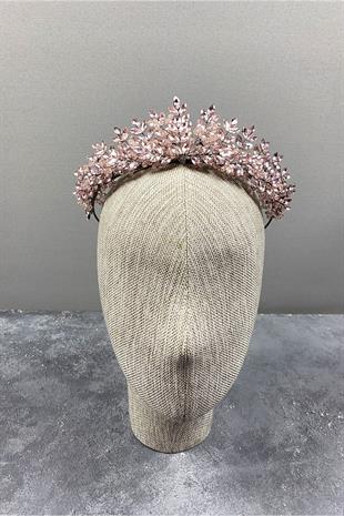 Originally Bead Embroidered Bridal Henna Crown