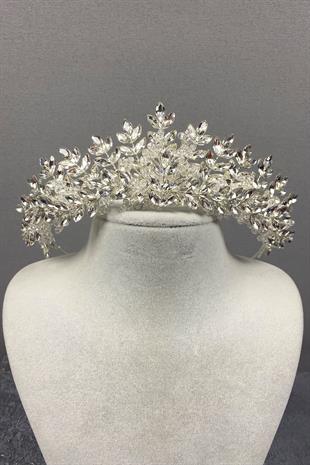 Originally Bead Embroidered Bridal Crown
