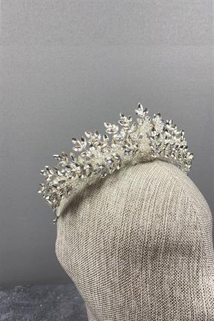 Originally Bead Embroidered Bridal Crown