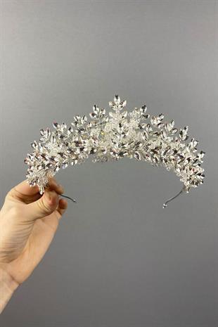 Originally Bead Embroidered Bridal Crown