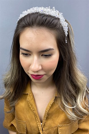 Asya Kristalli Gelin Saç Aksesuarı