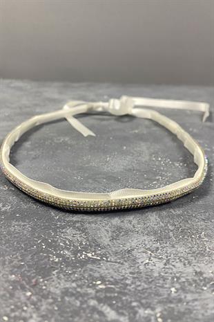 حزام فستان سهرة بحجر لامع كثيف بنطلون جينز أقل