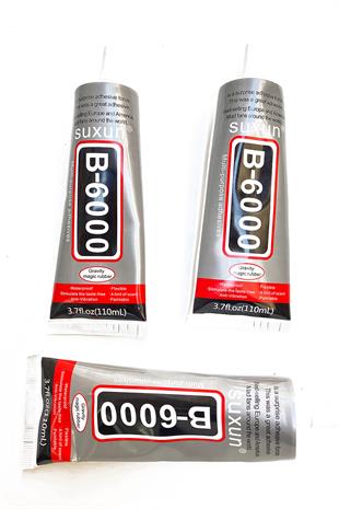 B-6000 Şeffaf Taş ve Boncuk Yapıştırıcısı 110 ml 6 Adet