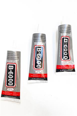 B-6000 Şeffaf Taş ve Boncuk Yapıştırıcısı 110 ml 12 Adet