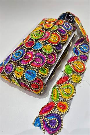 Antique Strip Guipure with Almond Pattern