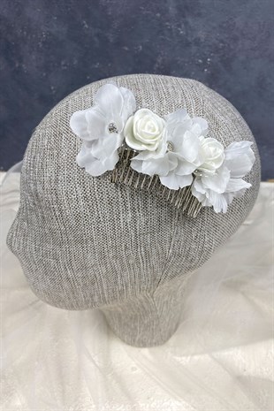 Bahar Dalı Çiçekli Tasarım Gelin Saç Tokası