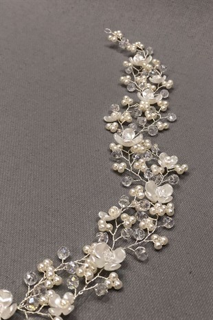 سبرينغ فرع بيرلز كريستال إكسسوار للشعر