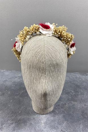 Bahar Dalı İncili Ve Cipsolu Dış Çekim Gelin Tacı