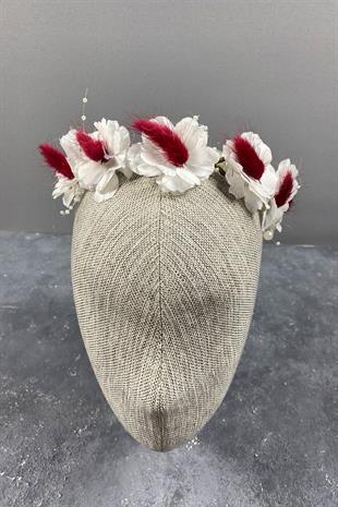 Bahar Dalı İncili Ve Pamuk Otlu Dış Çekim Gelin Tacı