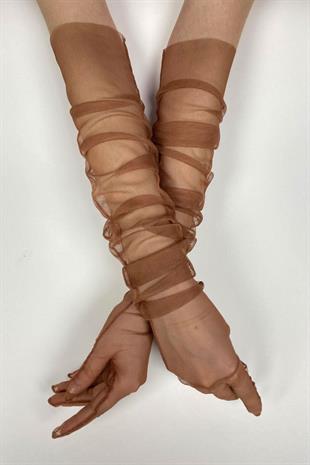 الجملة النحاس اللون 10 قطع قفازات الزفاف تول قفازات الزفاف / الزفاف / قفازات الحفلات