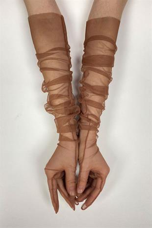 الجملة النحاس اللون 10 قطع قفازات الزفاف تول قفازات الزفاف / الزفاف / قفازات الحفلات