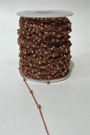 Copper Color Metal Bulk Necklace Chain 1 mt
