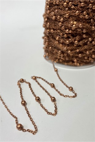 Copper Color Metal Bulk Necklace Chain 1 mt