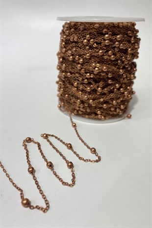 Copper Color Metal Bulk Necklace Chain 1 mt