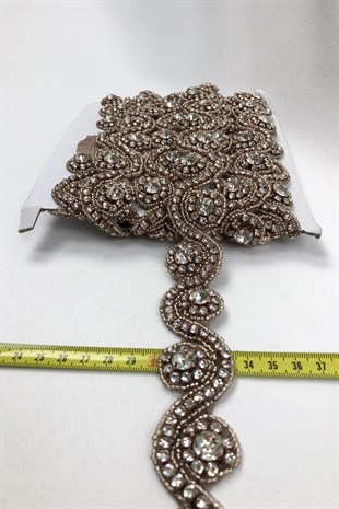 Copper Soft Waterway Patterned Iron-on Stony Strip