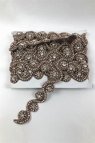 Copper Soft Waterway Patterned Iron-on Stony Strip